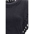 Marant Etoile Black Cotton Casual Dress Marant Etoile