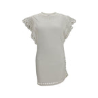 Marant Etoile White Cotton Casual Dress Marant Etoile