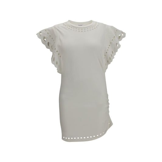 Marant Etoile White Cotton Casual Dress Marant Etoile