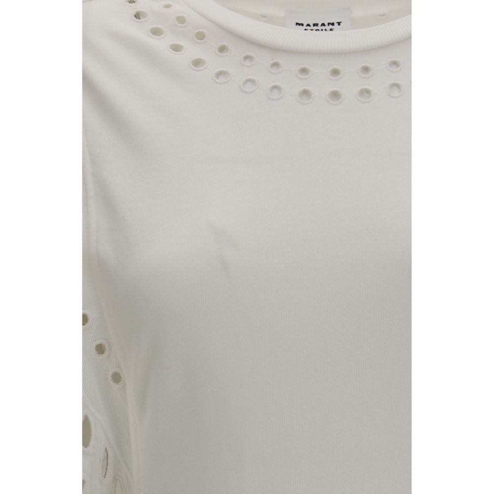 Marant Etoile White Cotton Casual Dress Marant Etoile
