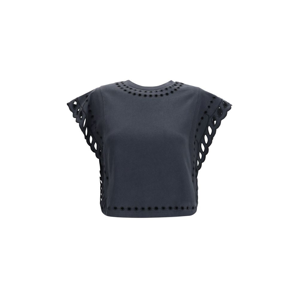Marant Etoile Black Cotton T-Shirt Marant Etoile