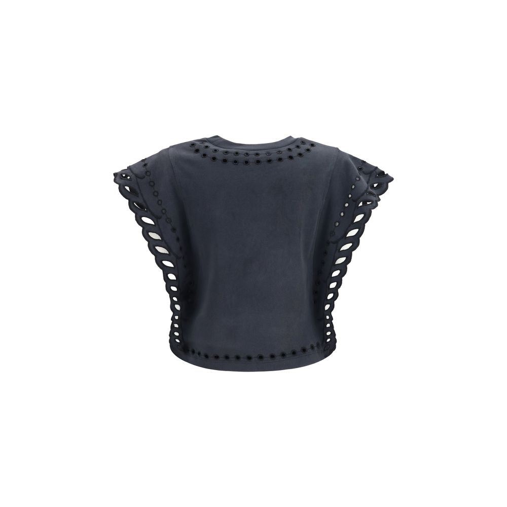 Marant Etoile Black Cotton T-Shirt Marant Etoile