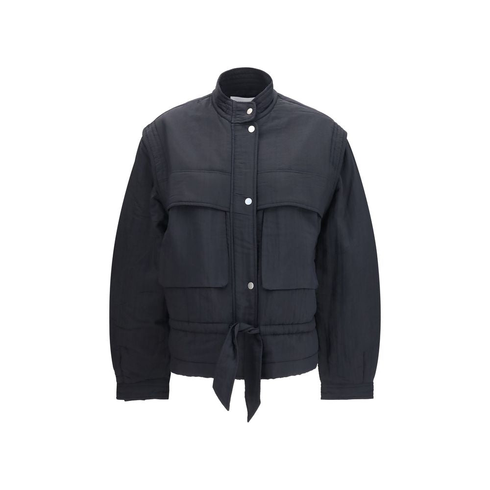 Marant Etoile Black Modal Full-Length Jacket Marant Etoile