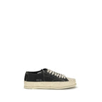 Premiata Black Calf Leather Bos Taurus Low Top Sneakers