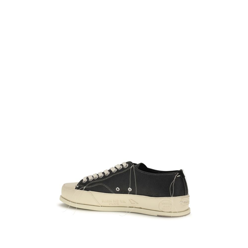Premiata Black Calf Leather Bos Taurus Low Top Sneakers Premiata
