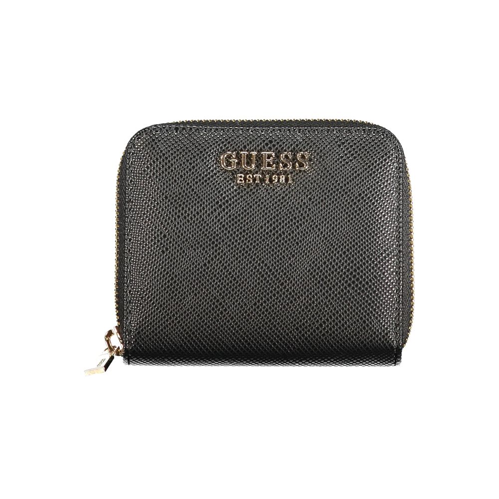 Guess Jeans Nero Poliuretano Women Wallet Guess Jeans