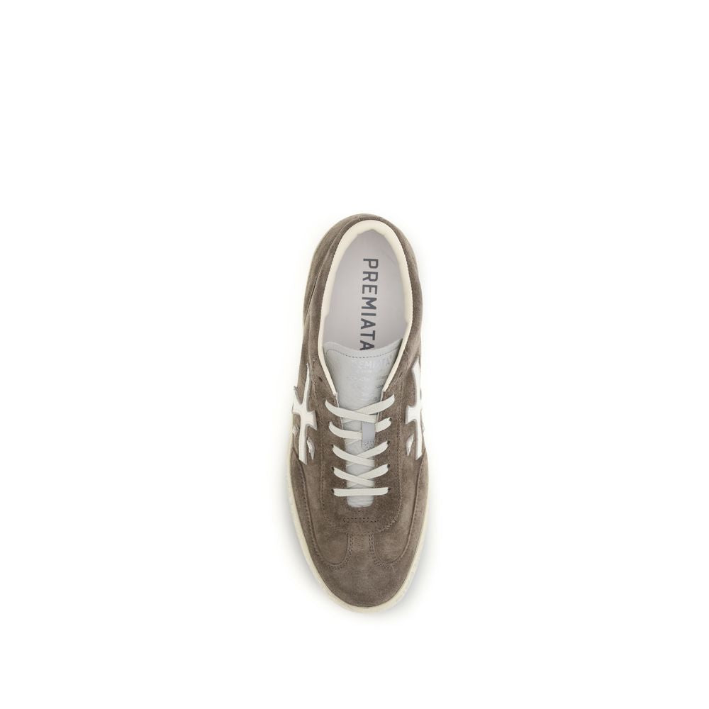 Premiata Brown Calf Leather Bos Taurus Low Top Sneakers Premiata