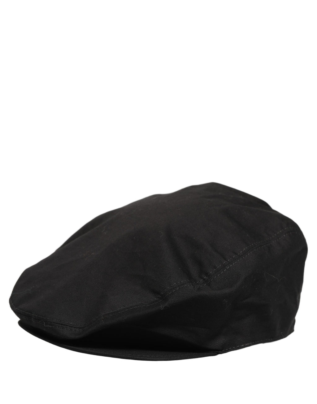 Dolce & Gabbana Men Black Cotton Stretch Newsboy Cloth Capello Hat
