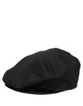 Dolce & Gabbana Men Black Cotton Stretch Newsboy Cloth Capello Hat