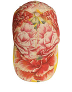 Dolce & Gabbana Men Multicolor Cotton Floral Baseball Capello Hat