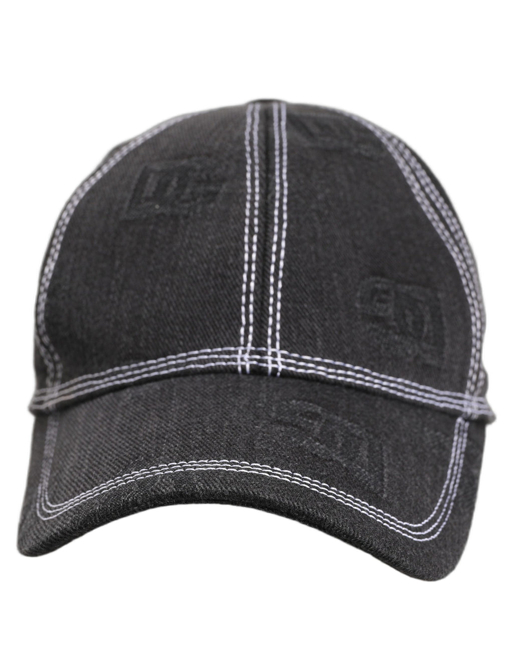 Dolce & Gabbana men's black cotton 6-panel baseball cap, stylish and casual hat with branded detailing.