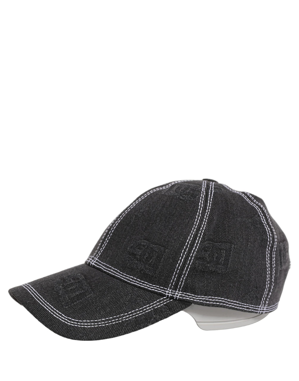 Dolce & Gabbana men's black cotton 6-panel baseball cap with D&G branding and classic design.