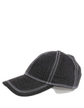 Dolce & Gabbana men's black cotton 6-panel baseball cap with D&G branding and classic design.