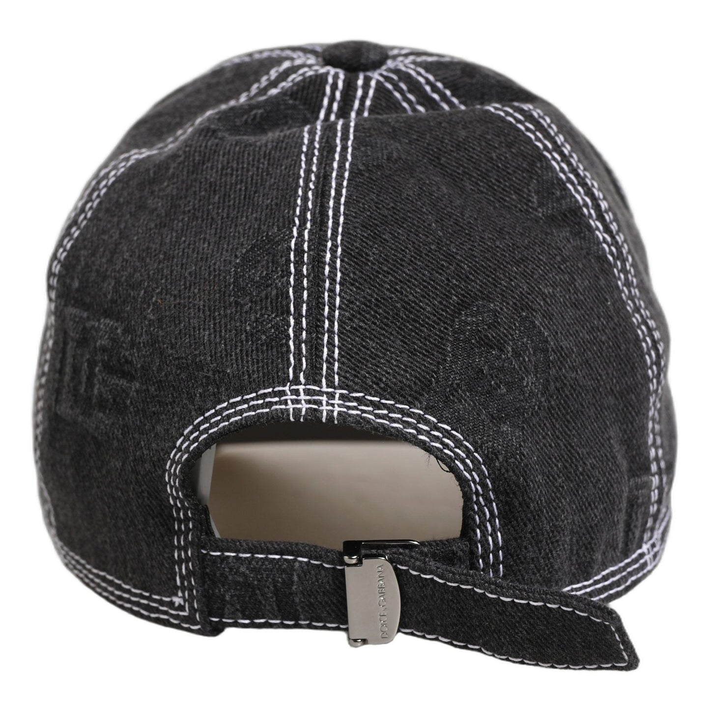 Dolce & Gabbana Men Black Cotton 6 Panel Baseball Capello Hat