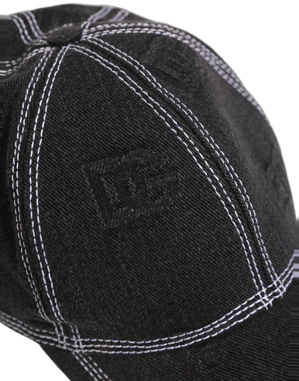 Dolce & Gabbana men's black cotton 6-panel baseball cap with branded logo, stylish and comfortable for casual wear.