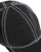 Dolce & Gabbana men's black cotton 6-panel baseball cap with branded logo, stylish and comfortable for casual wear.