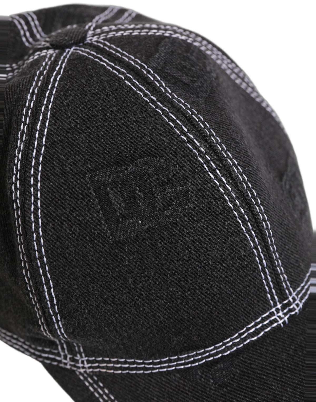 Dolce & Gabbana men's black cotton 6-panel baseball cap with branded logo, stylish and comfortable for casual wear.