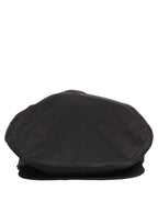Dolce & Gabbana Men Black Cotton Stretch Newsboy Cloth Capello Hat