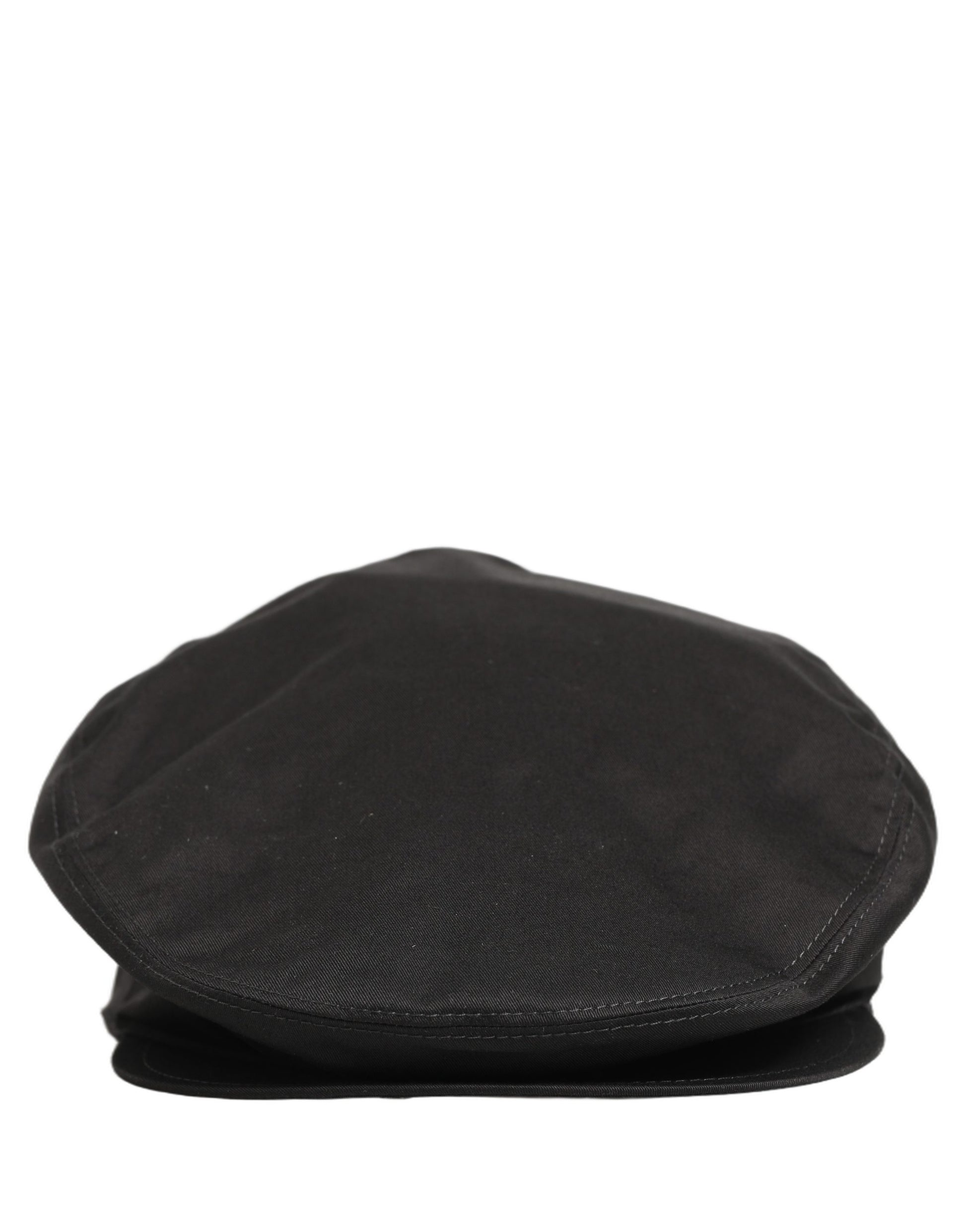 Dolce & Gabbana Men Black Cotton Stretch Newsboy Cloth Capello Hat