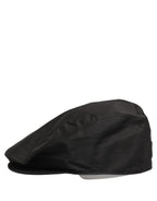 Dolce & Gabbana Men Black Cotton Stretch Newsboy Cloth Capello Hat