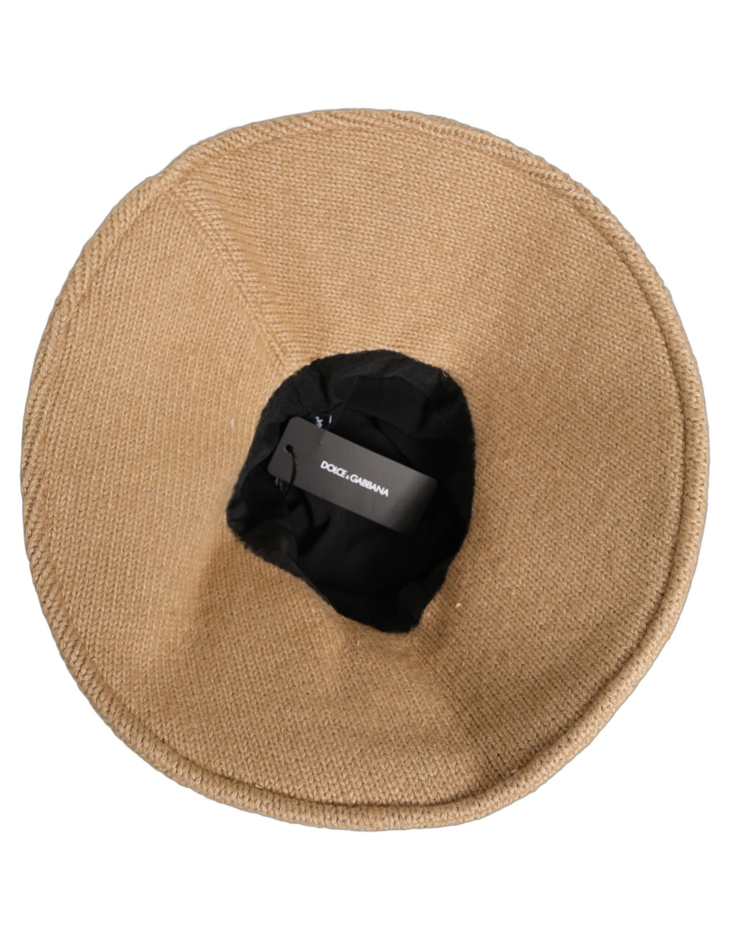 Dolce & Gabbana Women Brown Cotton Knit WideBrim Bucket Capello Hat Dolce & Gabbana