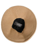 Dolce & Gabbana Women Brown Cotton Knit WideBrim Bucket Capello Hat Dolce & Gabbana