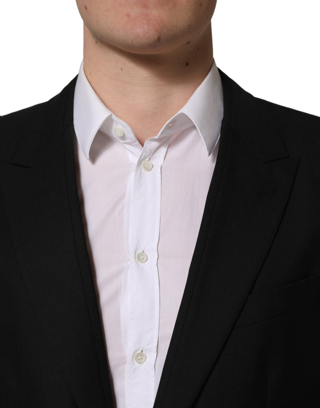 Dolce & Gabbana Black Wool Single Breasted Blazer Jacket