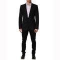 Dolce & Gabbana Black Wool Single Breasted Blazer Jacket