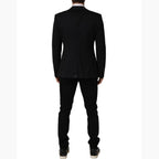 Dolce & Gabbana Black Wool Single Breasted Blazer Jacket