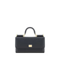 Dolce & Gabbana Black Calf Leather Bos Taurus Shoulder Bag Dolce & Gabbana