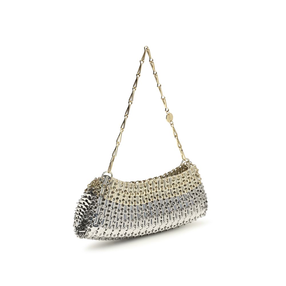 Rabanne Silver Brass Shoulder Bag Rabanne
