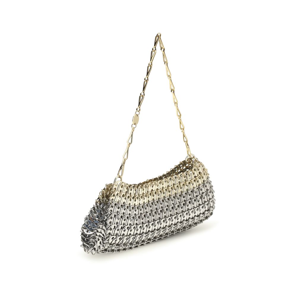 Rabanne Silver Brass Shoulder Bag Rabanne