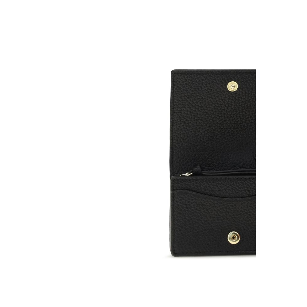 Ganni Black Recycled Polyester Wallet Ganni