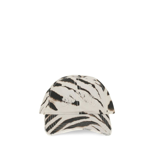 Ganni Multicolor Cotton Cap Baseball Hat Ganni