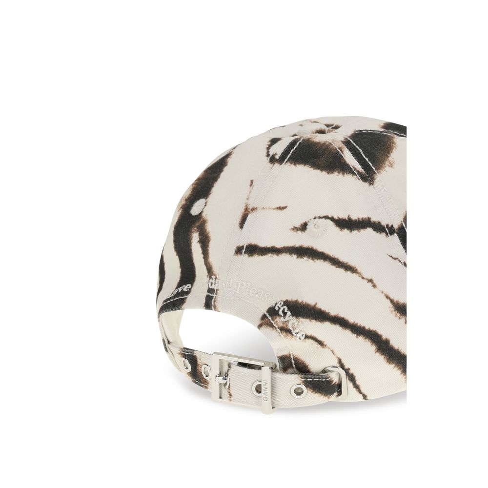 Ganni Multicolor Cotton Cap Baseball Hat Ganni