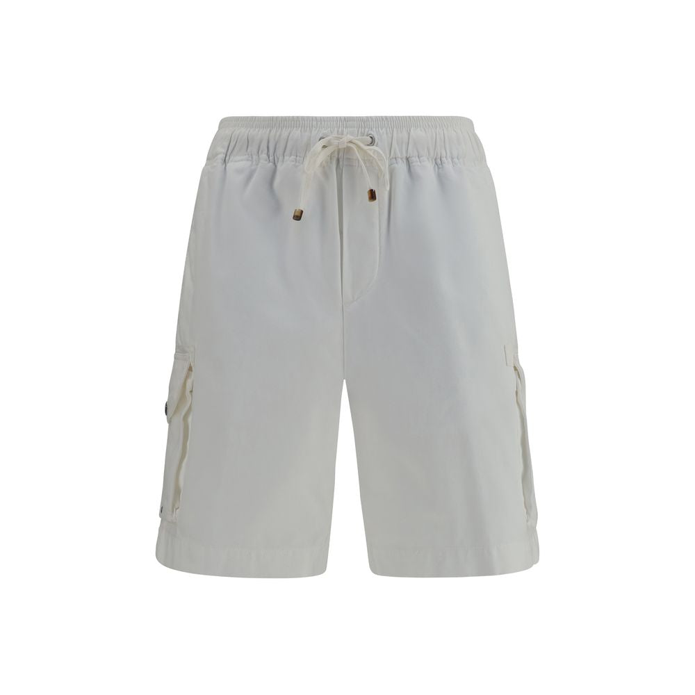 Brunello Cucinelli White Cotton Bermuda Shorts Brunello Cucinelli