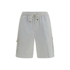 Brunello Cucinelli White Cotton Bermuda Shorts Brunello Cucinelli