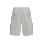 Brunello Cucinelli White Cotton Bermuda Shorts Brunello Cucinelli