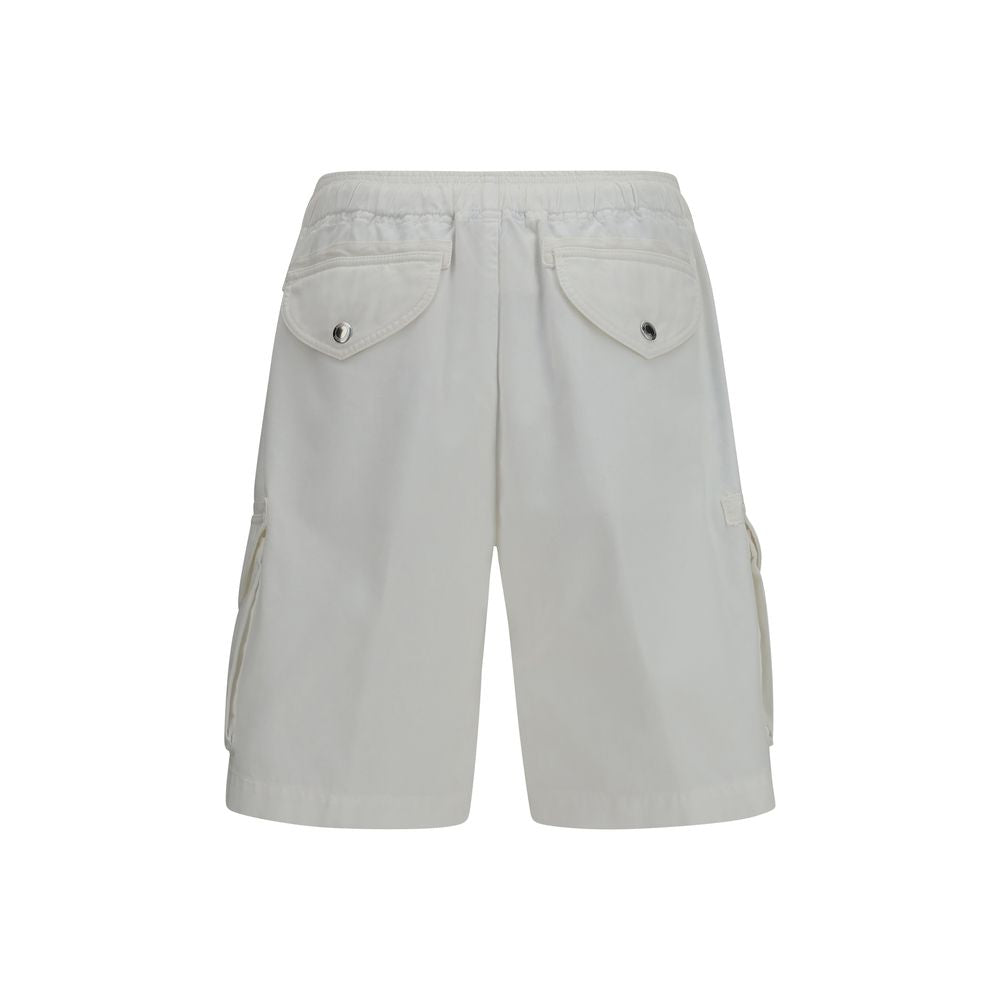 Brunello Cucinelli White Cotton Bermuda Shorts Brunello Cucinelli