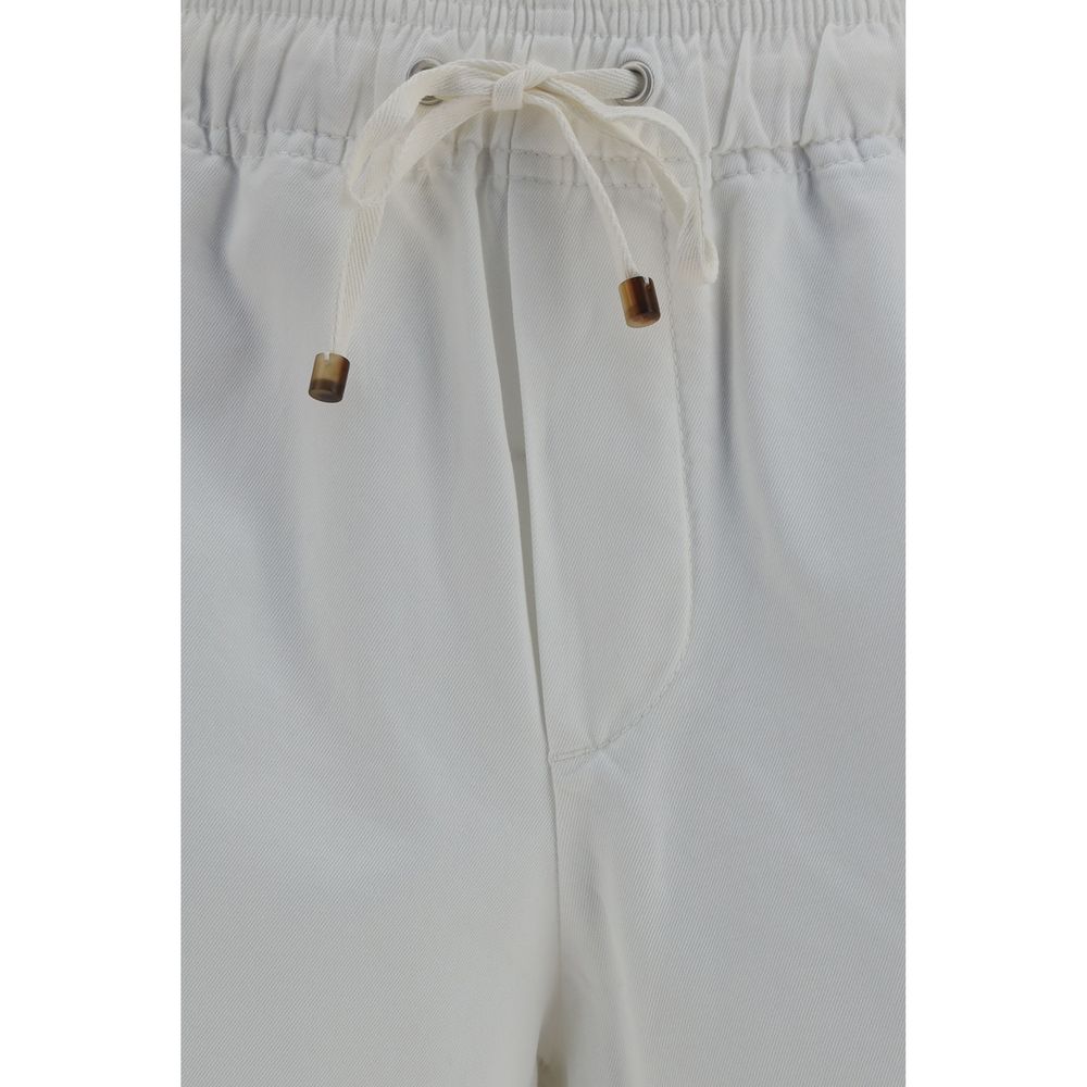 Brunello Cucinelli White Cotton Bermuda Shorts Brunello Cucinelli