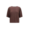 Purple Brunello Cucinelli cashmere sweater with a soft knit texture, displayed on a neutral background.