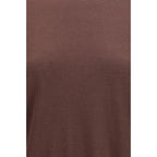 Purple Brunello Cucinelli cashmere sweater featuring a soft knit texture and classic crew neckline.