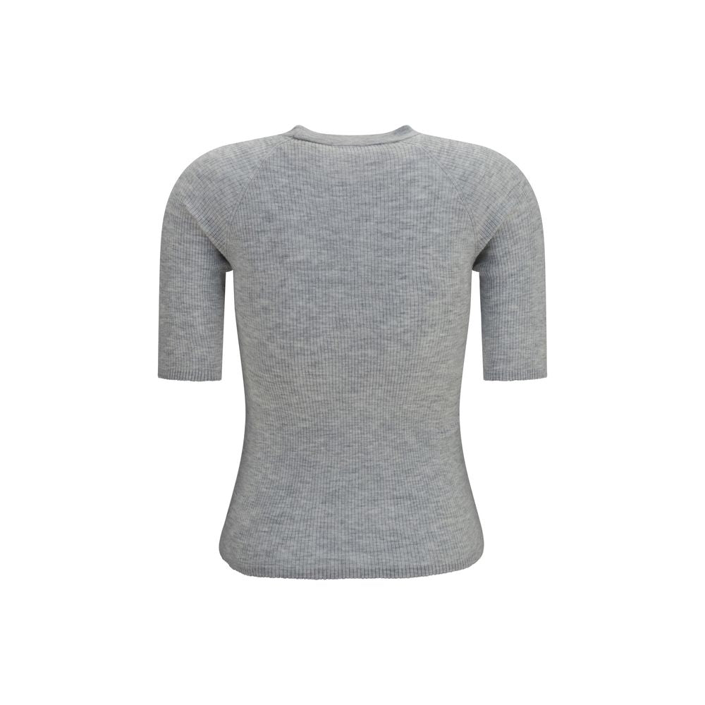 Brunello Cucinelli Gray Cashmere Sweatshirt Brunello Cucinelli