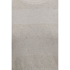 Brunello Cucinelli Beige Cotton Sleeveles Sweater