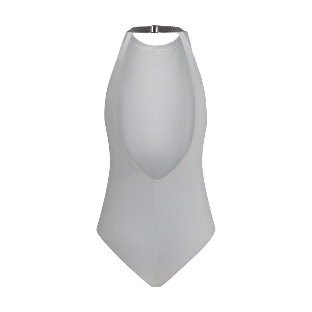 Brunello Cucinelli White Polyamide One-Piece Swimsuit Brunello Cucinelli