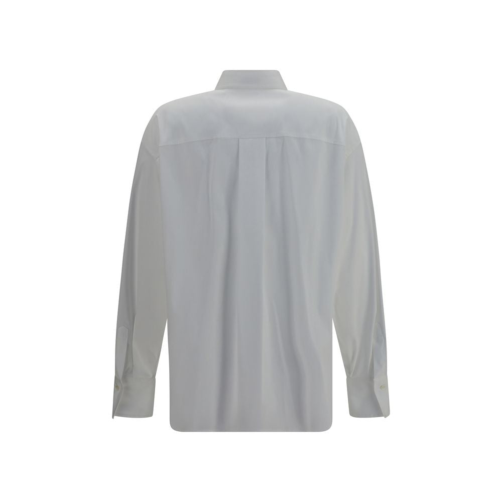 Brunello Cucinelli White Cotton Dress Shirt Brunello Cucinelli