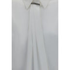 Brunello Cucinelli White Cotton Dress Shirt Brunello Cucinelli