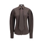 Brunello Cucinelli Brown Cotton Dress Shirt Brunello Cucinelli
