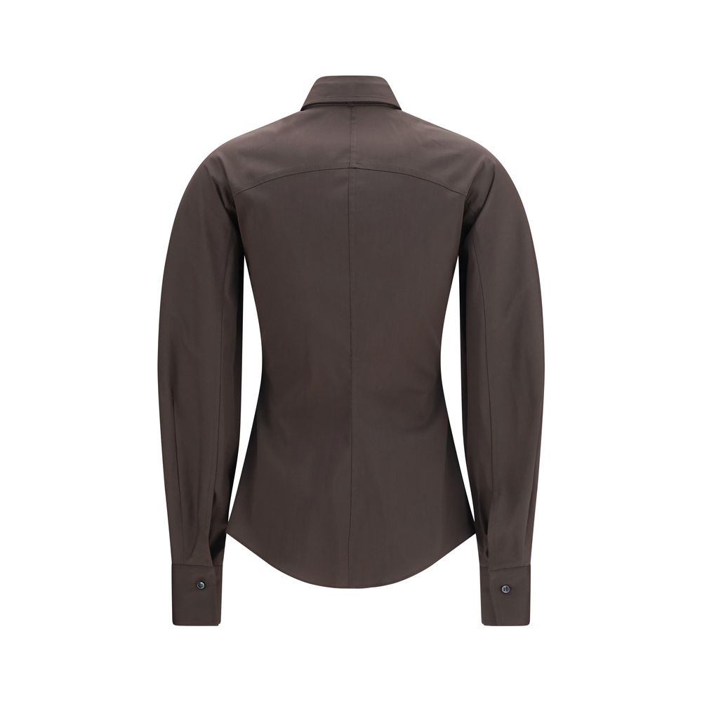 Brunello Cucinelli Brown Cotton Dress Shirt Brunello Cucinelli