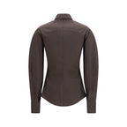 Brunello Cucinelli Brown Cotton Dress Shirt Brunello Cucinelli